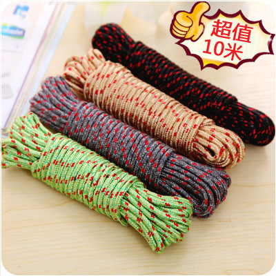 Household 10 M Drying Clothesline Mixed Hair Thickening Multifunctional Nylon Non-Slip Air Clothes Quilt Airing Rope 2286