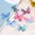 DIY accessories Double layer yarn butterfly 3D Tulle butterfly weighed on European, American, Japanese and Korean emerald