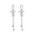 Manhuini Sterling Silver Needle Temperamental Tassels Imported Crystal All-Match Ear Line Long Earrings Beautiful Exaggerated Cool Earrings