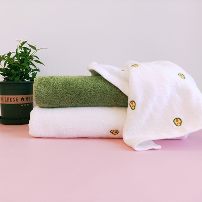 Futien-pure cotton avocado towel Ins Wind lovers absorbent soft color face towel manufacturers direct sale