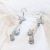 2020 New Earrings Hot Selling Temperament Earrings Fresh Artificial Opal Long Retro Eardrops Factory Direct Sales