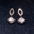 Titanium Steel Earrings French Baroque Exquisite High Sense Elegant Ear Studs Earrings Simple Female Earrings Factory Direct Sales