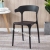 Modern Simple Plastic Corner chair dining Plastic Back Chair Nordic Style Coffee Chair