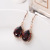 Manhuini Shiny Water Drop Earrings Korean Simple Graceful All-Matching Long Curved Hook Ear Hook Personality Ear Hook Style Earrings