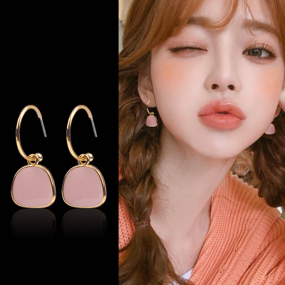 Hoop Earrings New Hipster Ear Ring Female Temperament Korean High-Profile Earrings Personality Factory Direct Sales Wholesale Earrings
