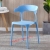 Modern Simple Plastic Corner chair dining Plastic Back Chair Nordic Style Coffee Chair