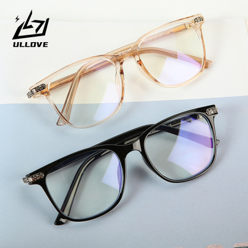 Retro Art Blu-ray Glasses Frame Core Insert Decorative Glasses Optical Myopia Glasses Unisex