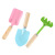 Gardening Three-Piece Set of Tools Household Wooden Handle Small Shovel Rake Set Flower Bonsai Small Flower Shovel A796