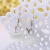 Factory Direct Sales Alloy Female Stud Earrings Korean New Accessories Opal Stone Ear Studs European and American Foreign Trade Exaggerated Earrings