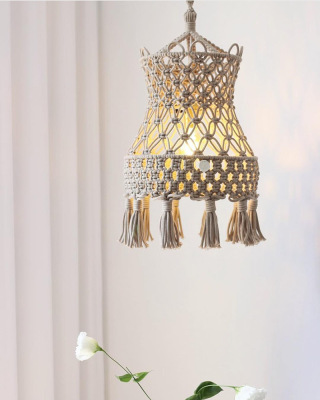 2019 Hand-Woven Lampshade Lantern Chandelier Moroccan Bedroom Decorative Lamp Ethnic Style Shooting Props