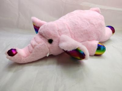 Rainbow elephant cuddle plush toy