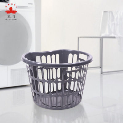 Factory Direct Sales Plastic Laundry Basket Half Oval Plastic Laundry Basket Hollow Sundries Basket Wholesale