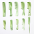Set of 11 sets of 10 Imitation jade Tendon Combs + coils