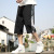 5 minutes pants men's summer casual sports shorts in the ice trend tide loose beach pant 5 breeches outside wear 7