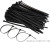 8 x200mm cable tie with black wrapped nylon zipper cable neatly bag can be reused in black and white