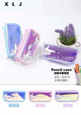 As well as being dependent on budget cartoons, bag double layer pencils are bags or bag large capacity card pen box storage box Hongsheng stationery