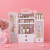 Girl Bow Portable Cosmetic Case Desktop Lipstick Cosmetics Storage Box Storage Rack Wholesale