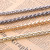 Solid-state hardware accessories Light gold BSK Chain JW066 twin Set round chain bag accessories (monsa)