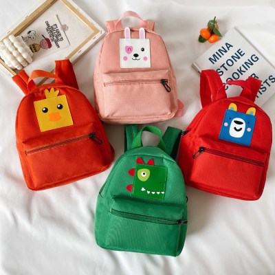 Creative Cartoon Satchel for Children  New Korean Version of Chaochao Kindergarten, Backpack Pure Color Animation Backpack