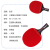Three-star table tennis racket with long and short handle