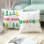 2020 Household Products Christmas Pillow Cover Custom Cartoon Alphabet printed Peach Skin Velvet Cover Amazon Hot Style
