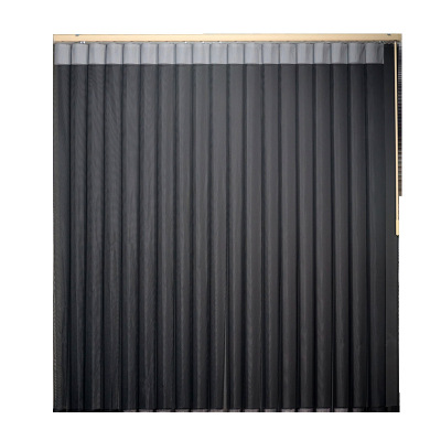 The band aid was due to a Silent Hanas curtain, the shading of the vertical louver curtain