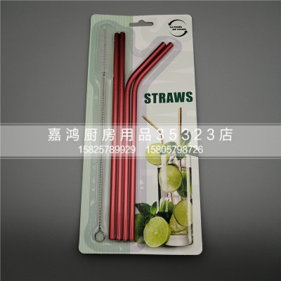 Stainless steel bend 304 stainless steel bend color stainless steel silicone nozzle straw