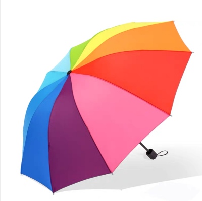 Umbrella Girl folding Umbrella rainbow Umbre Umbrella Custom logo advertising Umbrella word gift Umbrella to customize