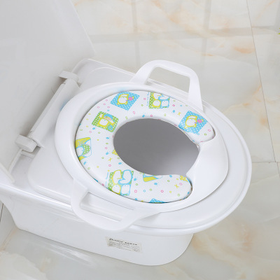 Factory Wholesale Pp Material Children's Pedestal Pan Ring Armrest Sponge Children's Toilet Seat Infant Toilet Mat