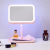 Retail Douyin Online Influencer Led Square Vanity Mirror Any Rotation Bending Princess Mirror Dormitory Desktop