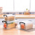 Shunsheng New Transparent 5-Piece Storage Box Plastic Thickened Storage Set Snack Portable Storage Box