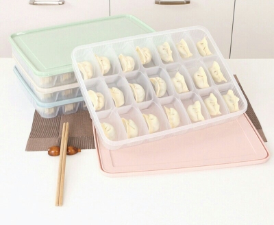 J52-4821 Quick-Frozen Dumpling Box Frozen Dumpling Compartment Household Wonton Dumpling Box Refrigerator Preservation Storage Box