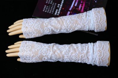 Currently Available Icy Cuff Sunscreen Female Gloves Fashion Sleeves Full Lace Thin Ice Silk Armband Arm Sleeves Summer