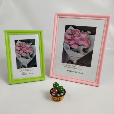 Factory Direct Sales Creative Plastic Photo Frame 5-Inch-A4 Various Sizes and Colors Can Be Customized