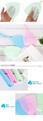 Household Swatter Lengthened Handle Plastic Flies Racket Mosquito Racket Durable Mosquito Swatter Random Racket