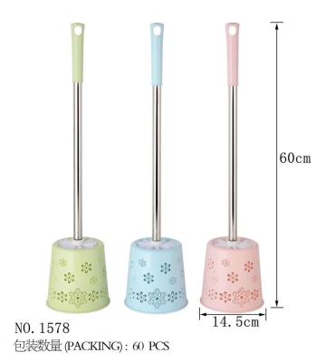 Plastic Cleaning Ball Toilet Brush Pink Agent to Join