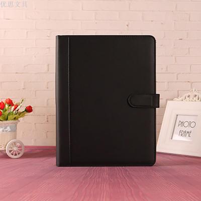 Business A4 Multi-Functional File Folder Leather Belt Calculator Office Sales Male Package Contract Clip Customization