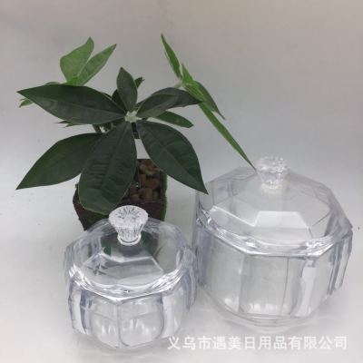 Factory in Stock Transparent Plastic Candy Jar Handmade Cookie Baking Cookie Jar round with Lid Box