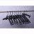 Hot Style Factory Direct the New Asian Black Hotel Hangers Plastic wood coat rack Hangers Retro imitation wood Hangers