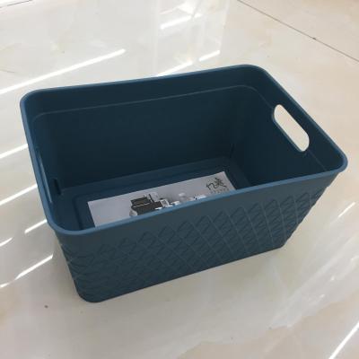 Japanese Pp Blue Storage Basket First-Hand Supply