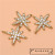 A0006 Fashion Simple Starry Rhinestone Studs Female Refined Wild Earrings Zircon Copper Parts