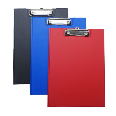 Wholesale Sheepskin PVC Folding File Double-Sided Plate Holder Folder A4 Test Paper Clip Case Folder Can Be Customized