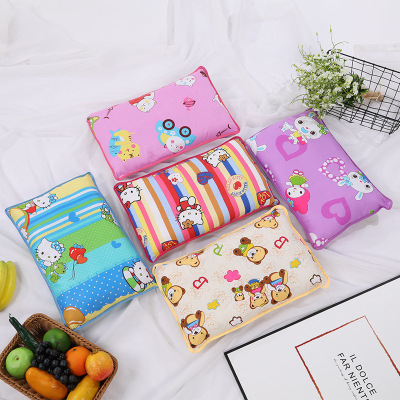Factory direct shot ground stands with 100% cotton printed pearl cotton pattern pillows for children, kindergarten stude