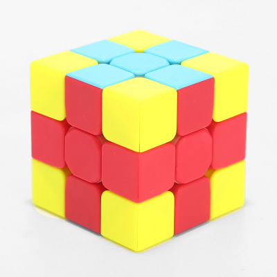 [Qiyi] Real-Color Children's Simple Sandwich Concave-Convex Cross Kindergarten Entry Series Rubik's Cube Wholesale