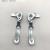 Factory Direct Sales White Zinc Spring Window Handle Furniture Hardware Accessories