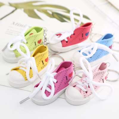 Cute Mini Childen of Heaver Cartoon Picture EVA Material High-Top Shoes Sneakers Personality Creative Keychain Pendant Wholesale