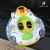 New children's swim ring baby with steering wheel ring baby boat cartoon float