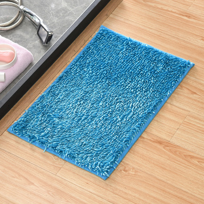 New Fresh Solid Color Floor Mat Home Carpet Doormat Bathroom Non-Slip Mat Bathroom Entrance Mat Factory Wholesale