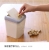 J52-6350 Mini Trash Can Plastic Desktop with Lid Korean Cute Simple Small Bedside Table Trash Can