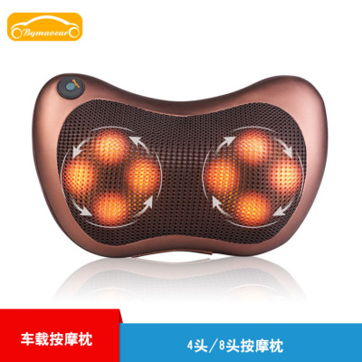 Manufacturers direct Home car massage pillow 4 head /8 head massage waist massage neck back pillow